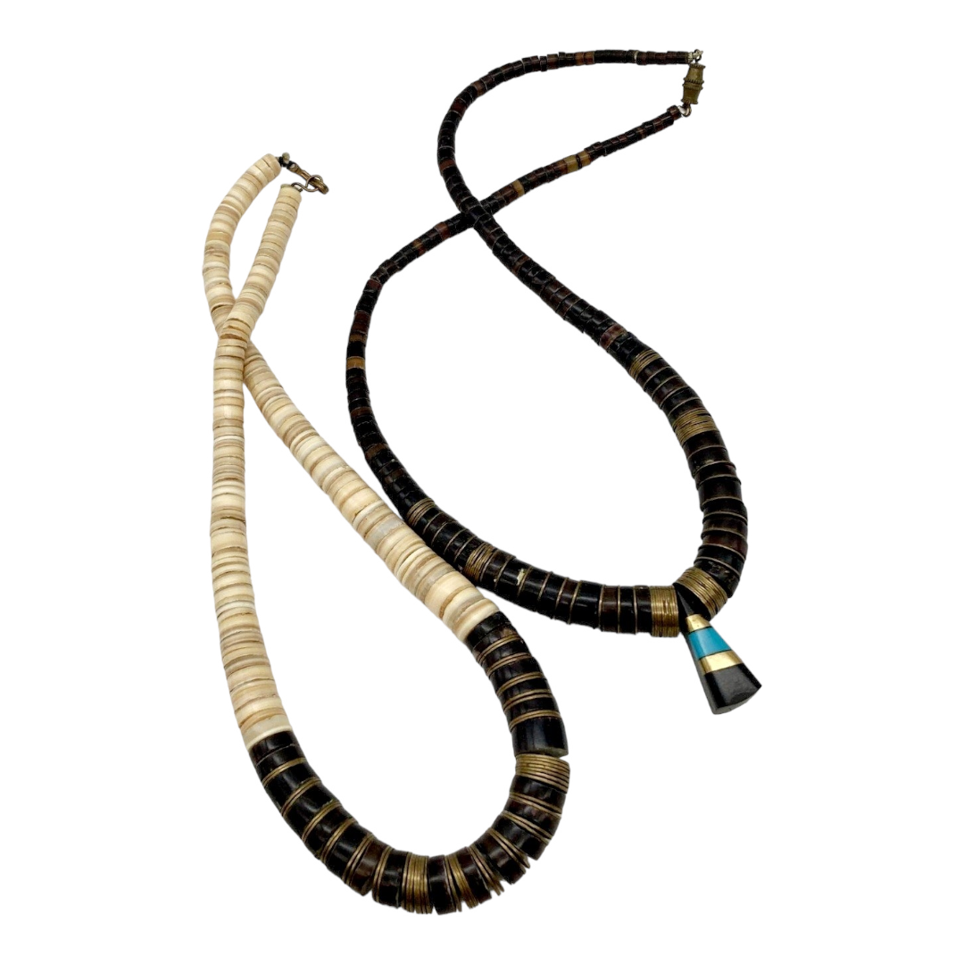 Stunning *Vintage Heishi Graduated Necklaces Set