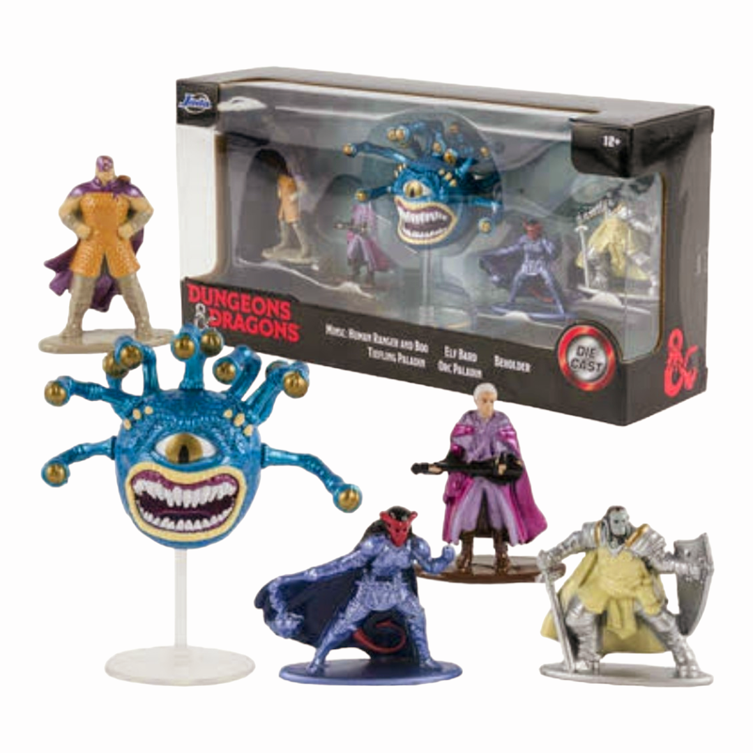 NIB *Jada Dungeons & Dragons Die Cast (Elf Orc Beholder Human Ranger Boo)