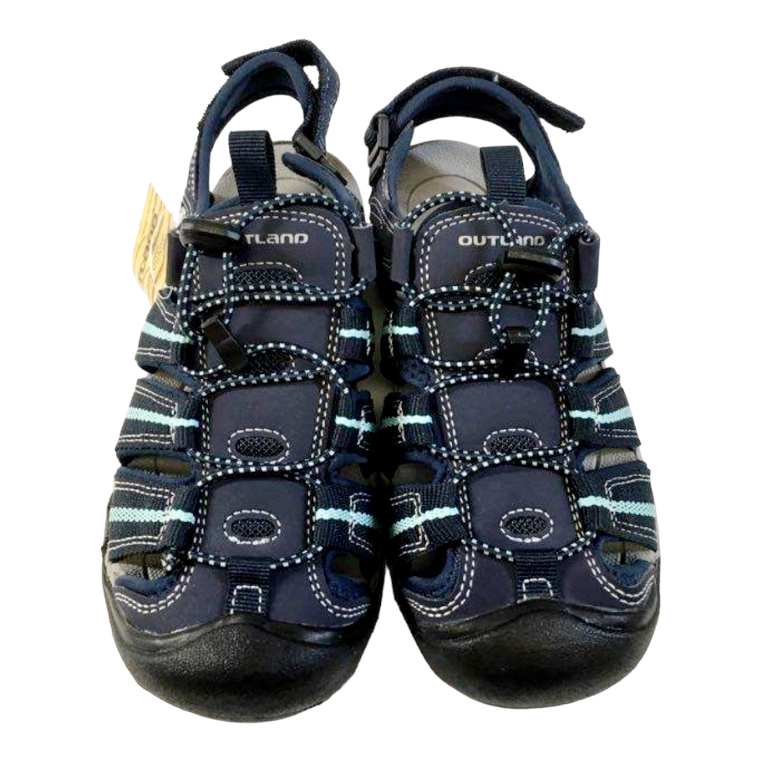 New *Outland Navy/Comb Crystal Lakes Hiking Women Sandals (sz 6)