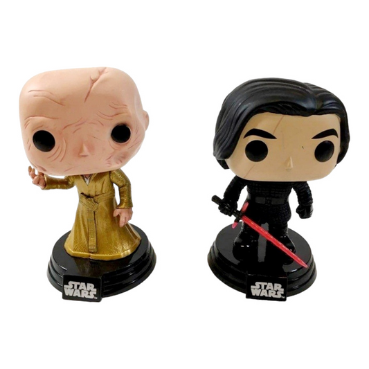2 Funko Pops! "Star Wars" #194 Kylo Ren & #199 Supreme Leader Snoke
