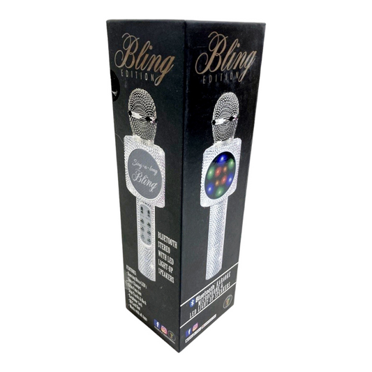Trend Tech BLING Bluetooth Karaoke 2-in-1 Microphone & LED Light-up Speakers