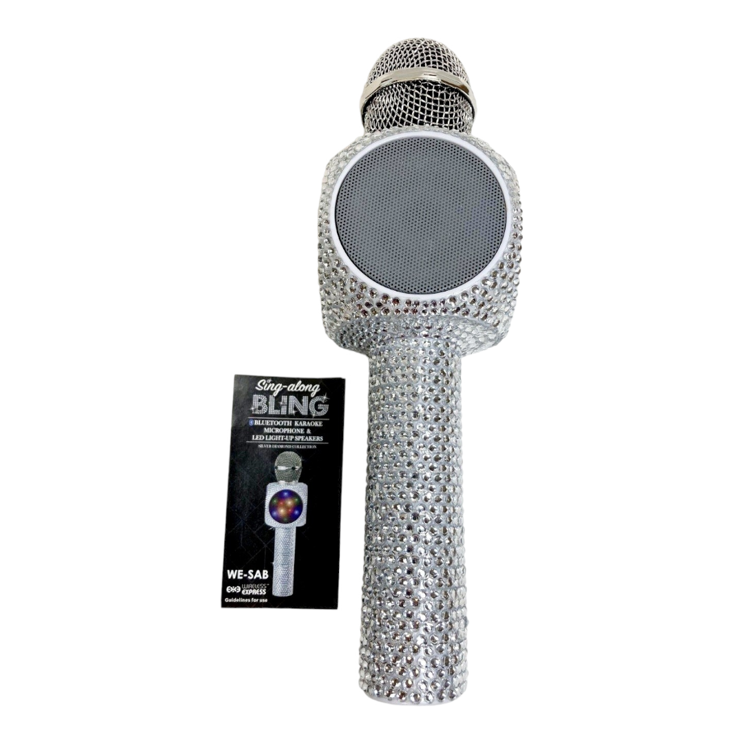 Trend Tech BLING Bluetooth Karaoke 2-in-1 Microphone & LED Light-up Speakers