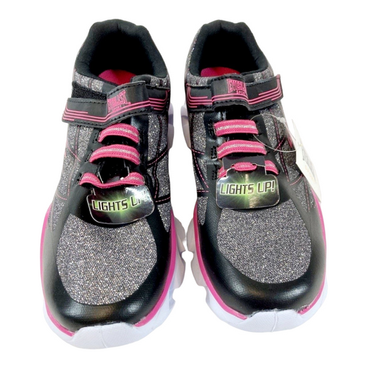 NWT *Girl's Everlast Brianne Pink/Black Light-up Sport Sneakers (sz 4)