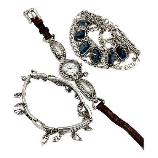 Beautiful *3-Piece Brighton Jewelry Set (1 Watch, 2 Bracelets)