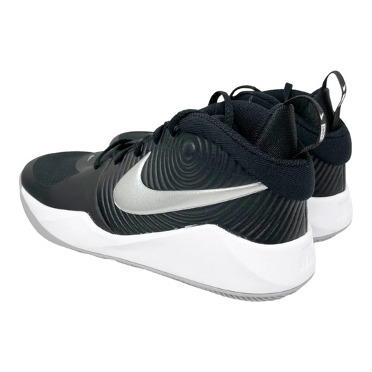 New *Nike Boys Team Hustle D9 Black/Gray Basketball Shoes (sz 4.5Y)