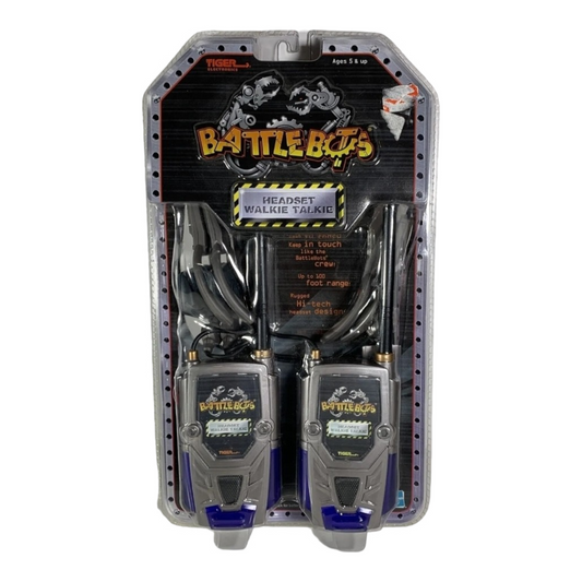 New *Tiger Electronics BattleBots Headset Walkie Talkie Set (2001) Hasbro