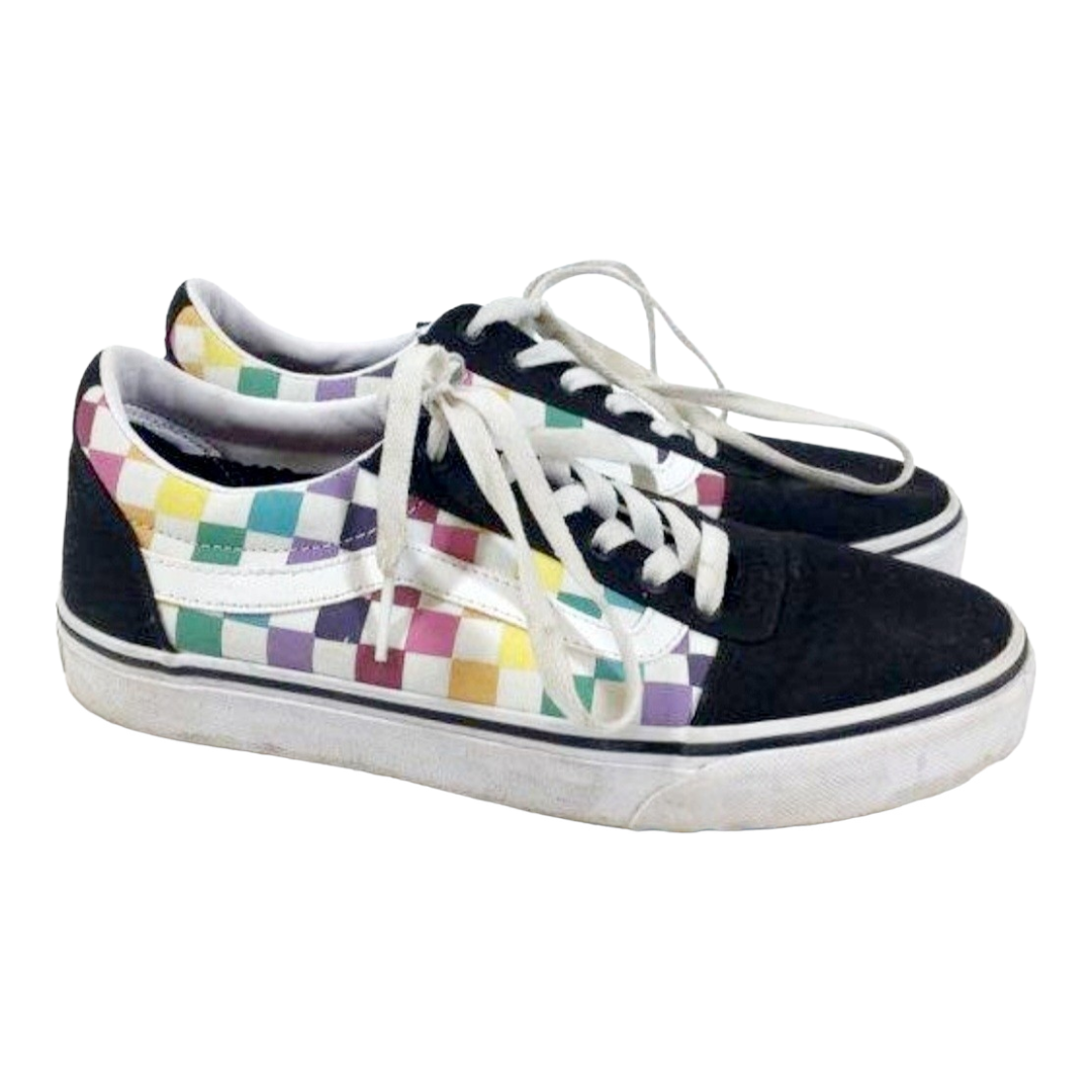 Vans *Womens Checkerboard Rainbow Pride Skate Shoes (sz 9)