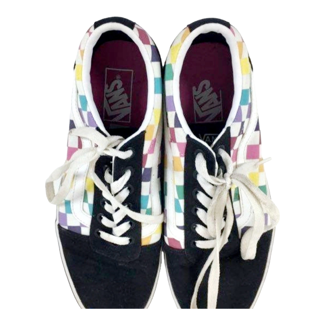 Vans *Womens Checkerboard Rainbow Pride Skate Shoes (sz 9)