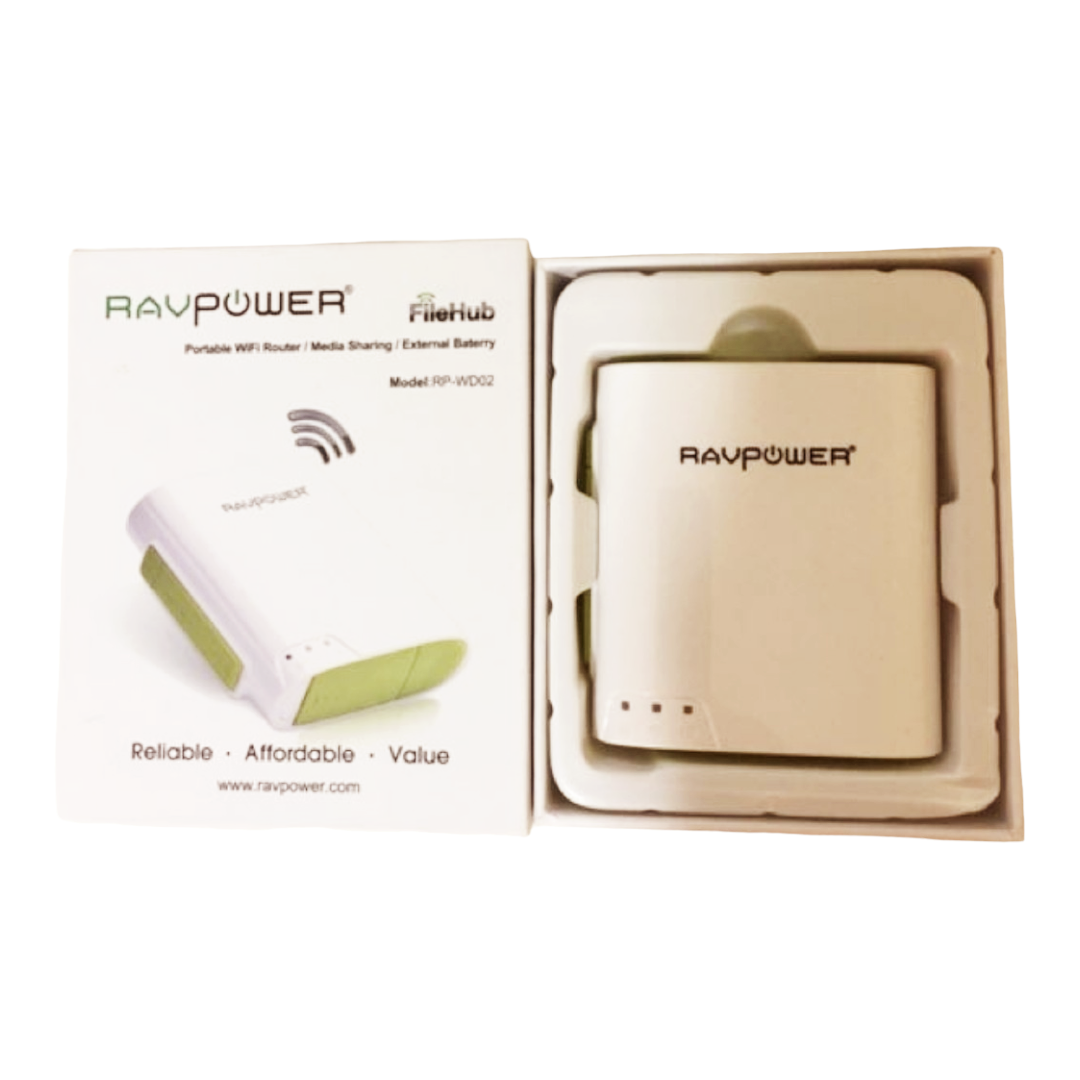 RAVPOWER *Filehub Portable WIFI Router Media Sharing RP-WD02