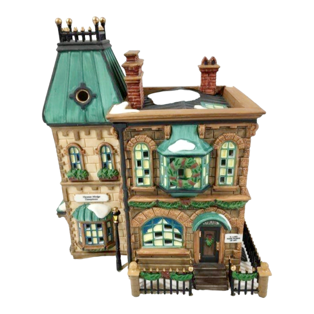 Department 56 "Thomas Mudge TimePieces" Porcelain Lighted House