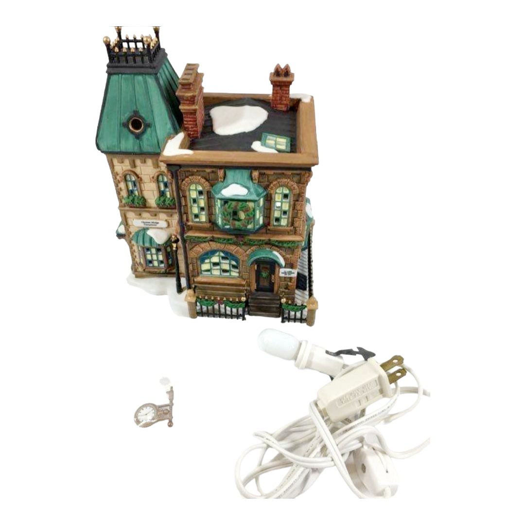 Department 56 "Thomas Mudge TimePieces" Porcelain Lighted House