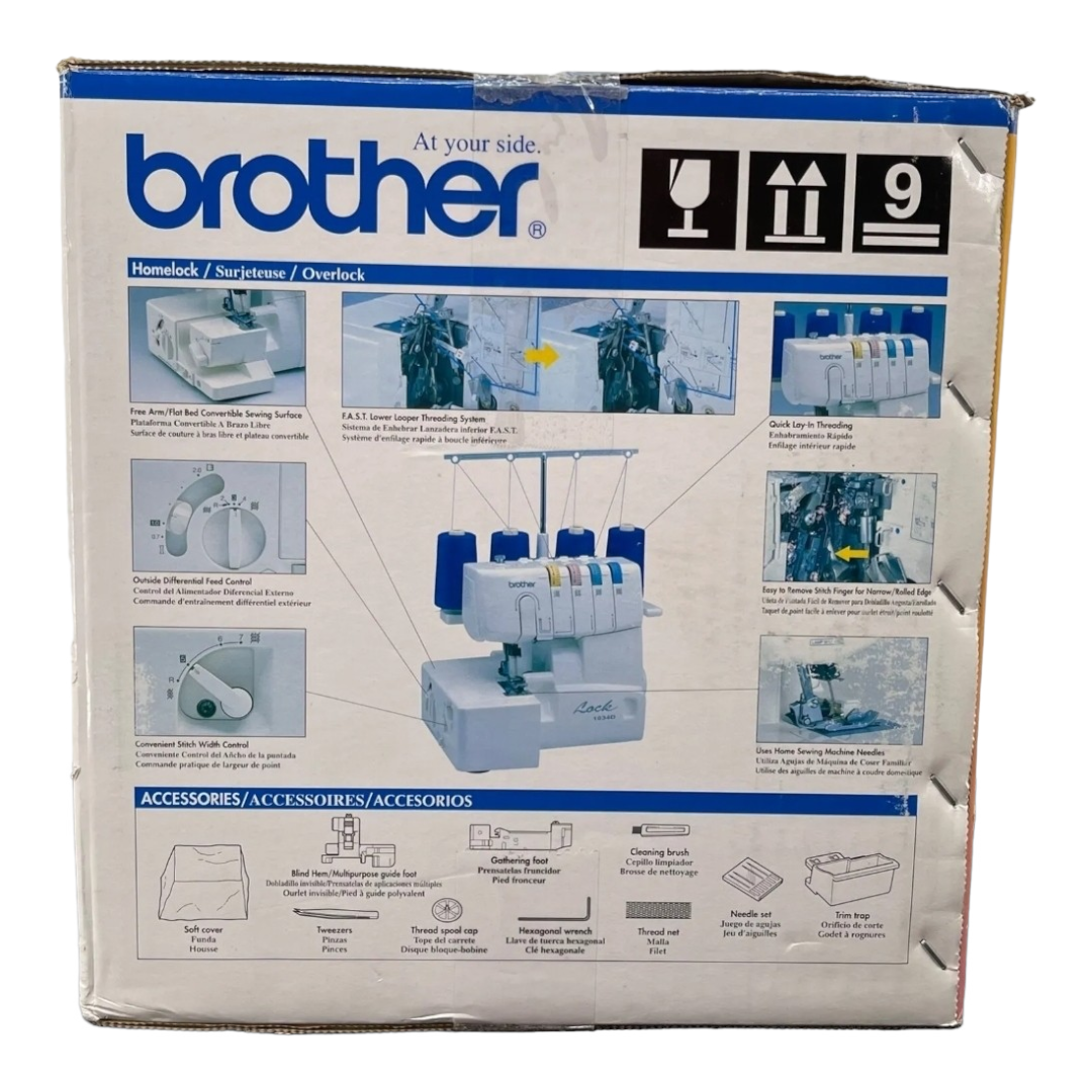 Brother 1034D 3 or 4 Thread Serger w/ Differential Feed Machine