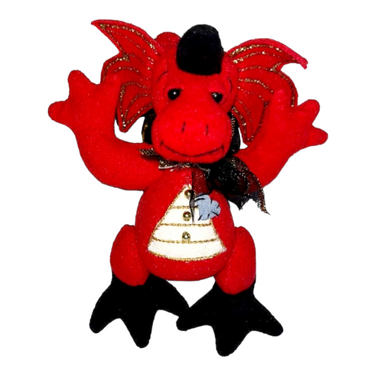 Cute *Red & Black Dappled Dragon “Stan” *Limited Edition by Deb Canham
