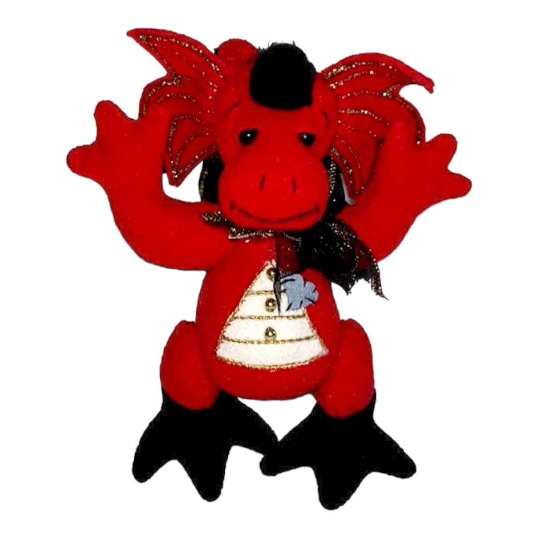 Cute *Red & Black Dappled Dragon “Stan” *Limited Edition by Deb Canham