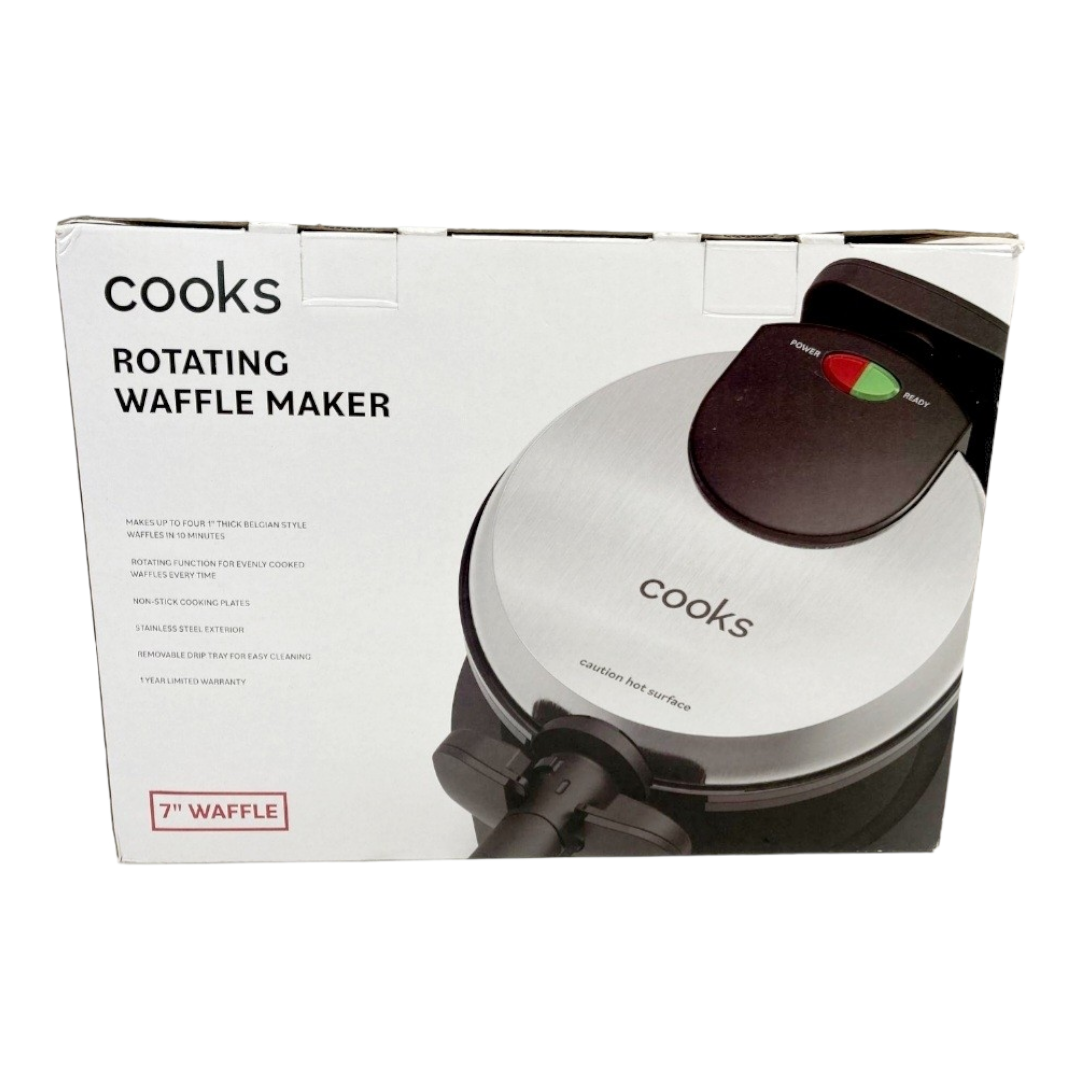 NIB *Rotating Waffle Maker by Cooks (7" Waffles)