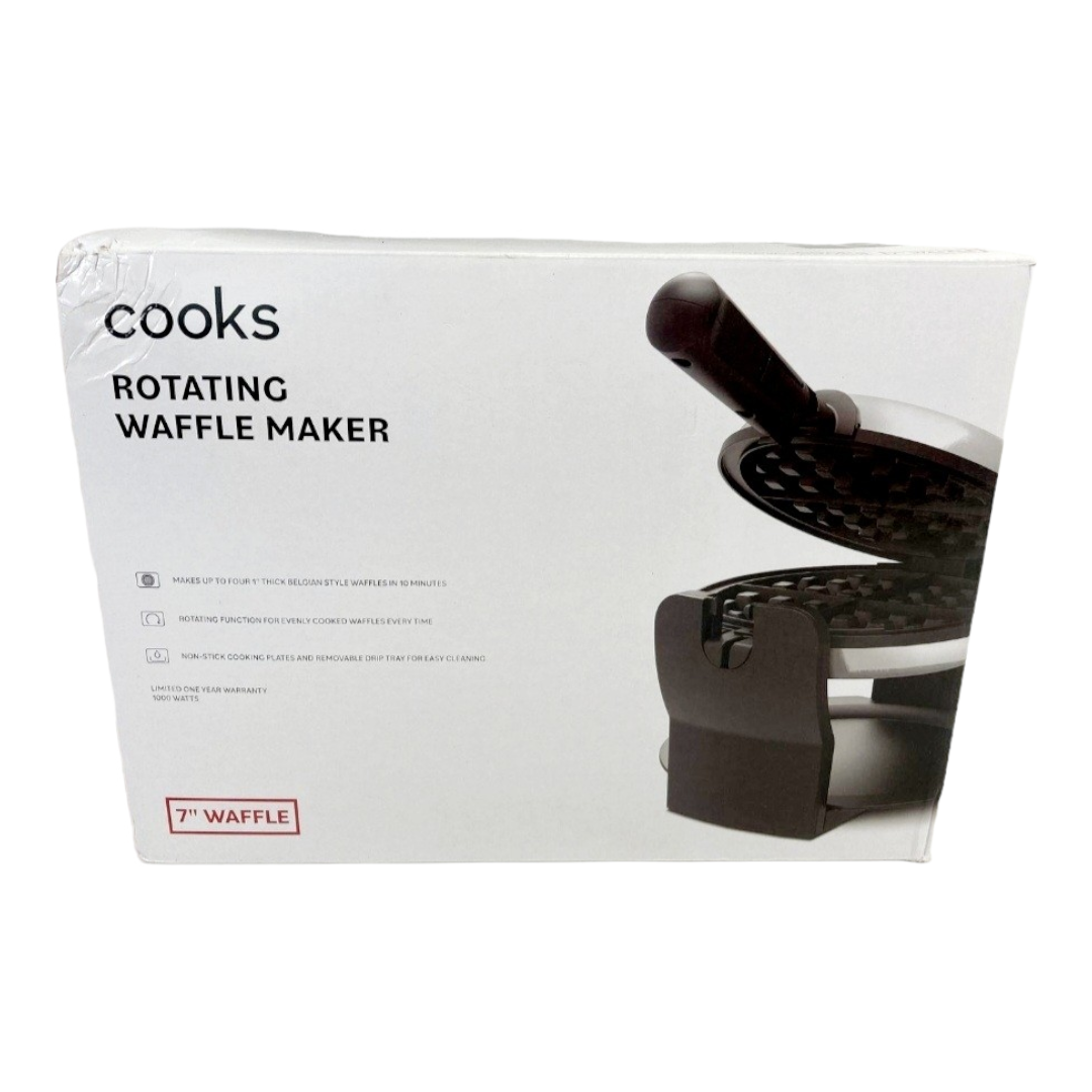 NIB *Rotating Waffle Maker by Cooks (7" Waffles)