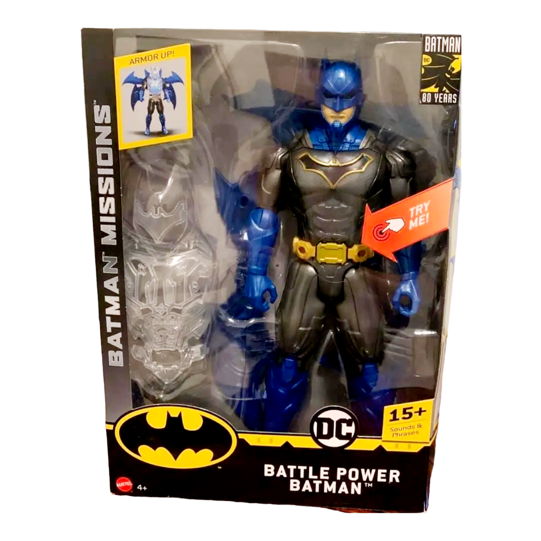 NIP *DC "Battle Power Batman" Action Figure with 15+ Sounds/Phrases