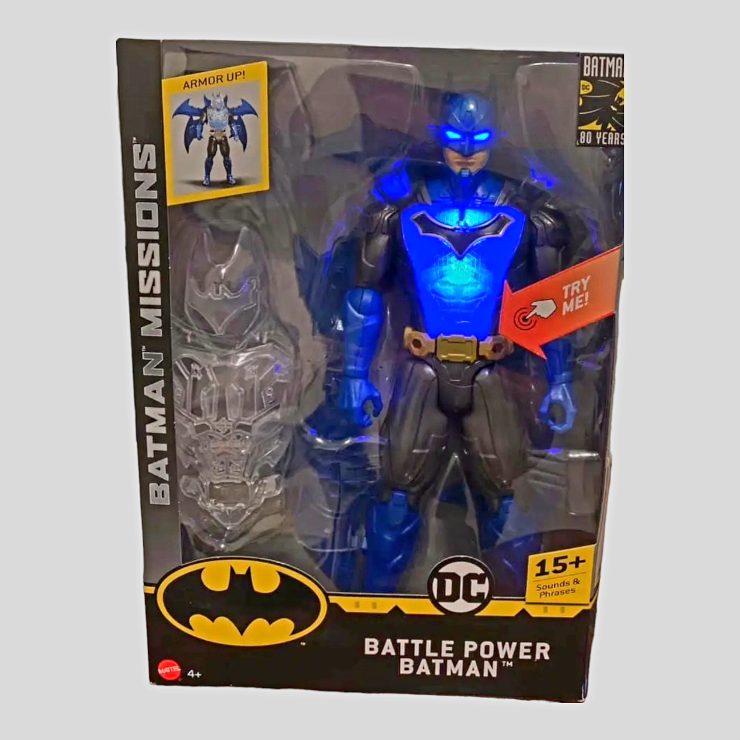 NIP *DC "Battle Power Batman" Action Figure with 15+ Sounds/Phrases