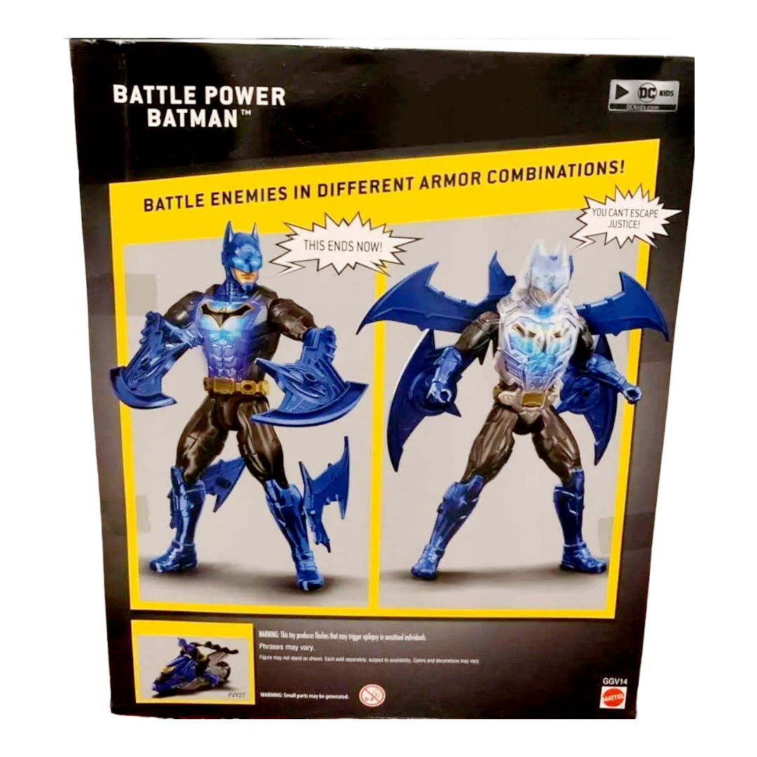 NIP *DC "Battle Power Batman" Action Figure with 15+ Sounds/Phrases