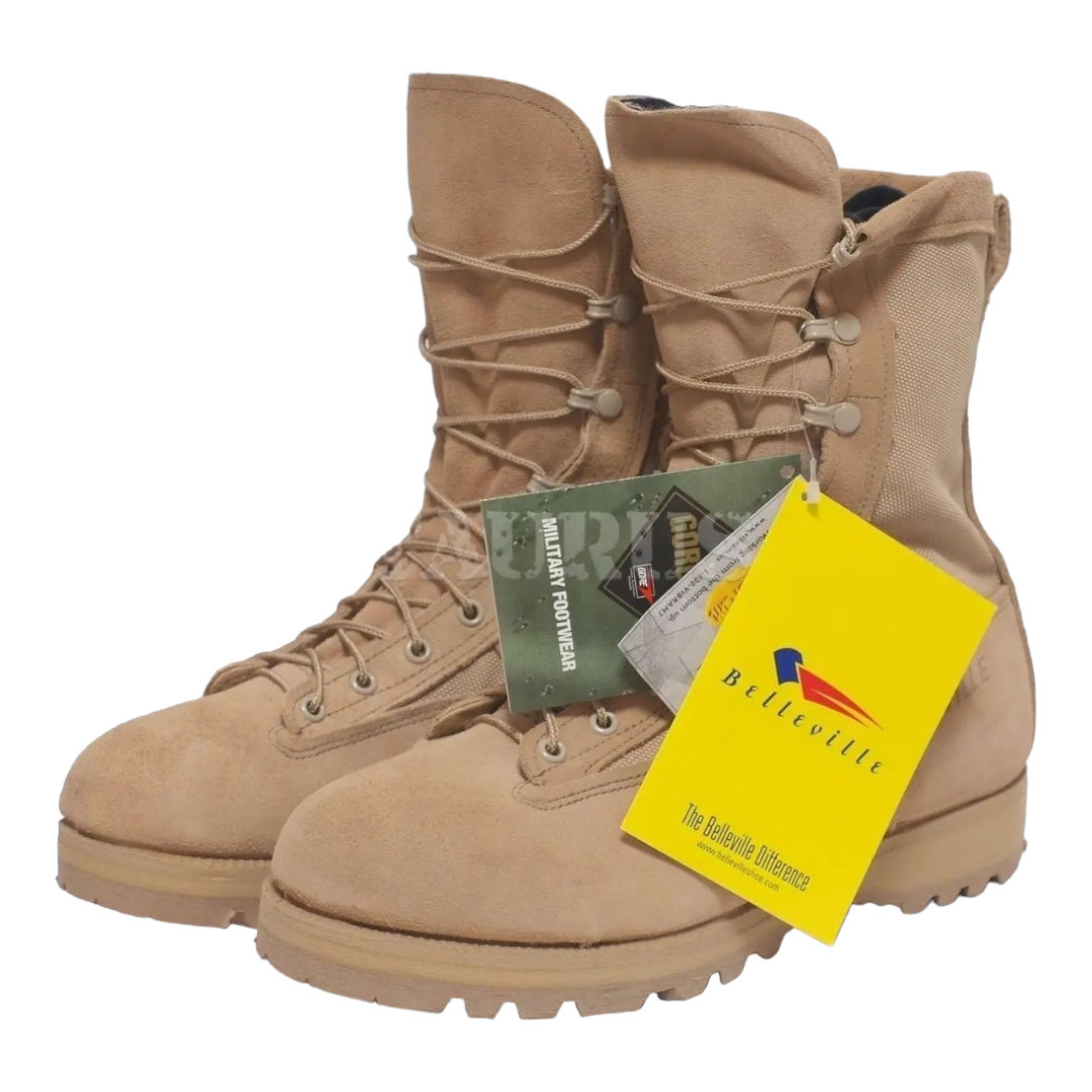 NIB *Belleview Waterproof Combat/Flight Tan Boots (size 12.5R)