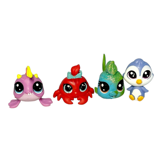 Littlest Pet Shop *Four (4) Penquin Angler Fish Lobster Brilla