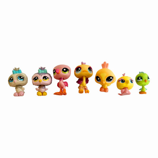 Littlest Pet Shop Lot *Seven (7) Colorful Birds