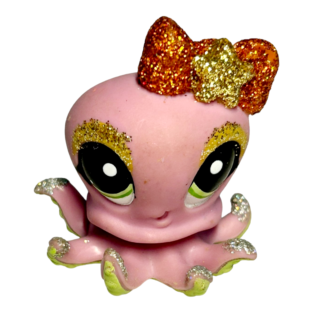 Littlest Pet Shop Lot *A Sparkling "Glitter Octopus" #2140