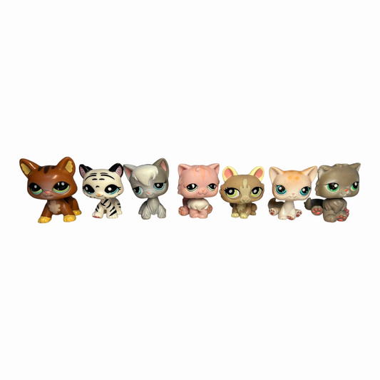 Littlest Pet Shop *Seven (7) Playful Colorful Kitty Cats