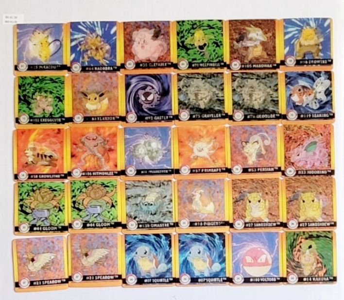 Pokemon Premier Edition Action Flipz Cards (Artbox, 1999)