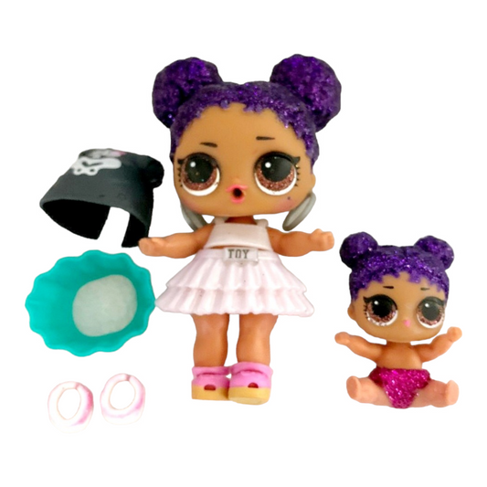 LOL Surprise - Purple Queen Big & Lil Sister Sis Glitter and Accessories