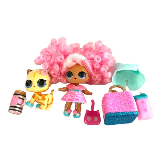 LOL Surprise Doll & Glitter Secret Agent Kitty Cat + Extras