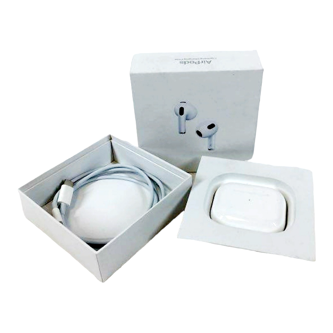 NEW *Apple Air-Pods 3rd Generation with Lightning Charging Case - White (MPNY3M/A)