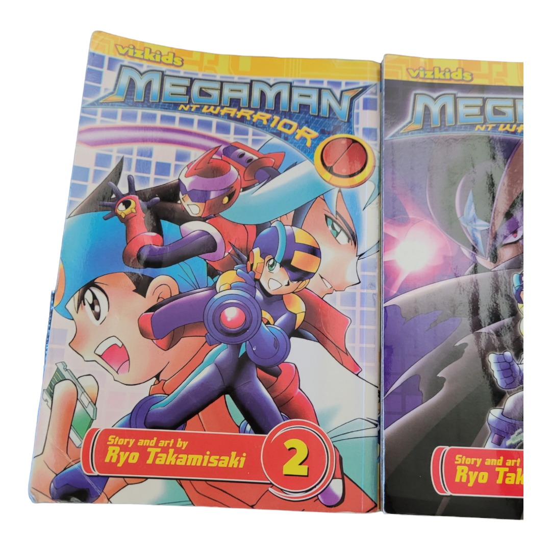 "Megaman NT Warrior" Roy Takamisaki (Volumes 2 - 4) Manga Books