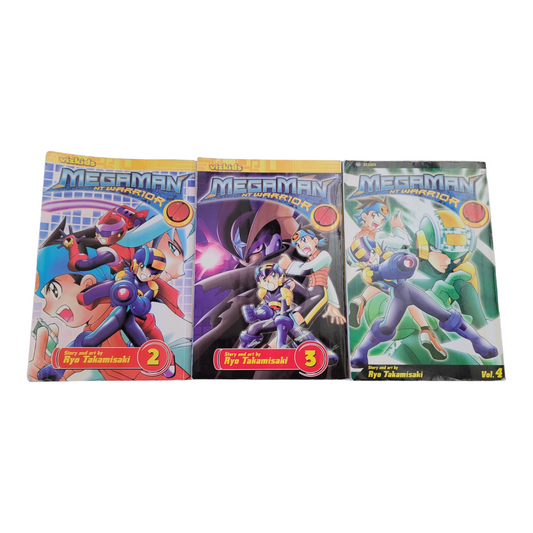 "Megaman NT Warrior" Roy Takamisaki (Volumes 2 - 4) Manga Books