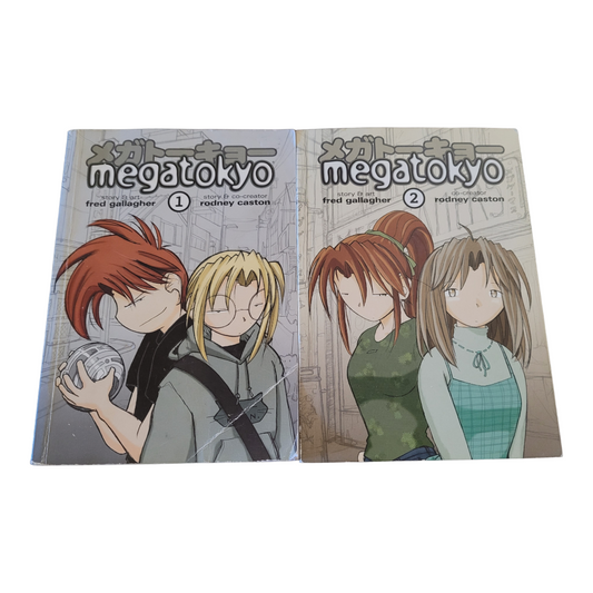 "Megatokyo" Vol. #1 & 2 Gallagher/Caston ~Magna Books (2004)