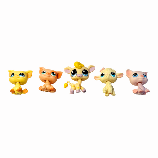 Littlest Pet Shop *Five (5) Farm Friends Cow Pigs Sheep