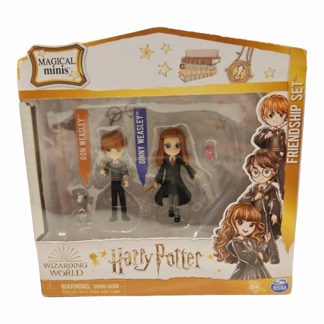 NEW *Harry Potter Magical Mini's 4" 2 Figure Friendship Set (Ginny & Ron Weasley)