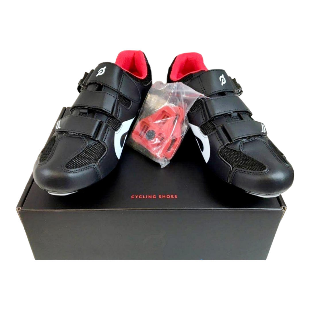 NEW *Peloton Black, White, Red "Cycling Shoes" (Size M11/W13)