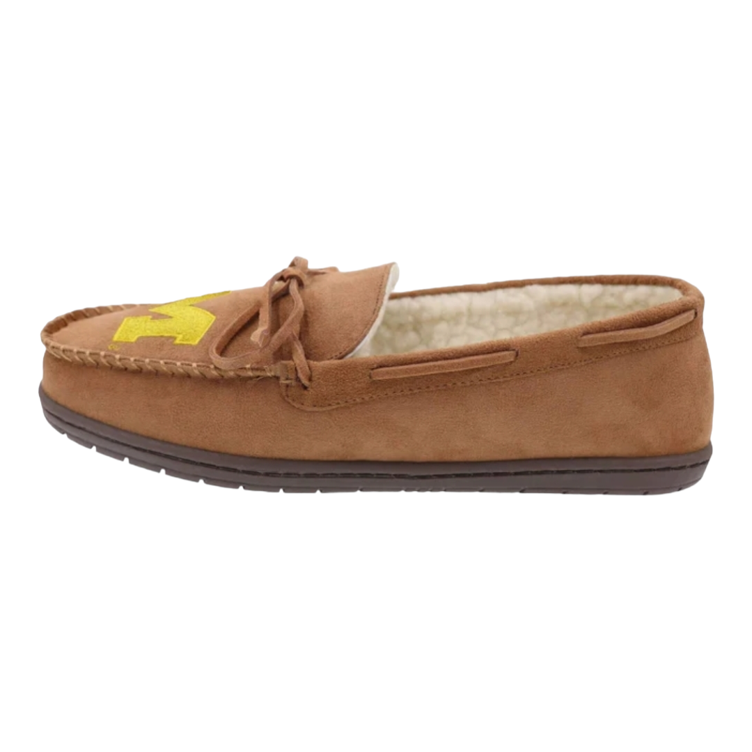 New *Michigan Wolverines Moccasin Slippers (Size: Men 11/12 or Large)