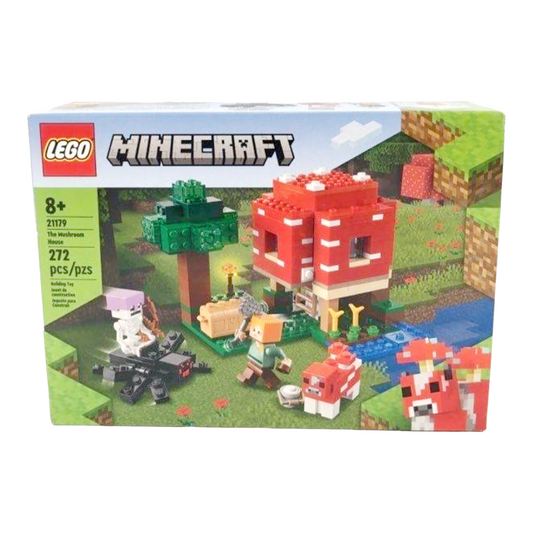 New *LEGO Minecraft: The Mushroom House (21179) 272-pc Age 8+