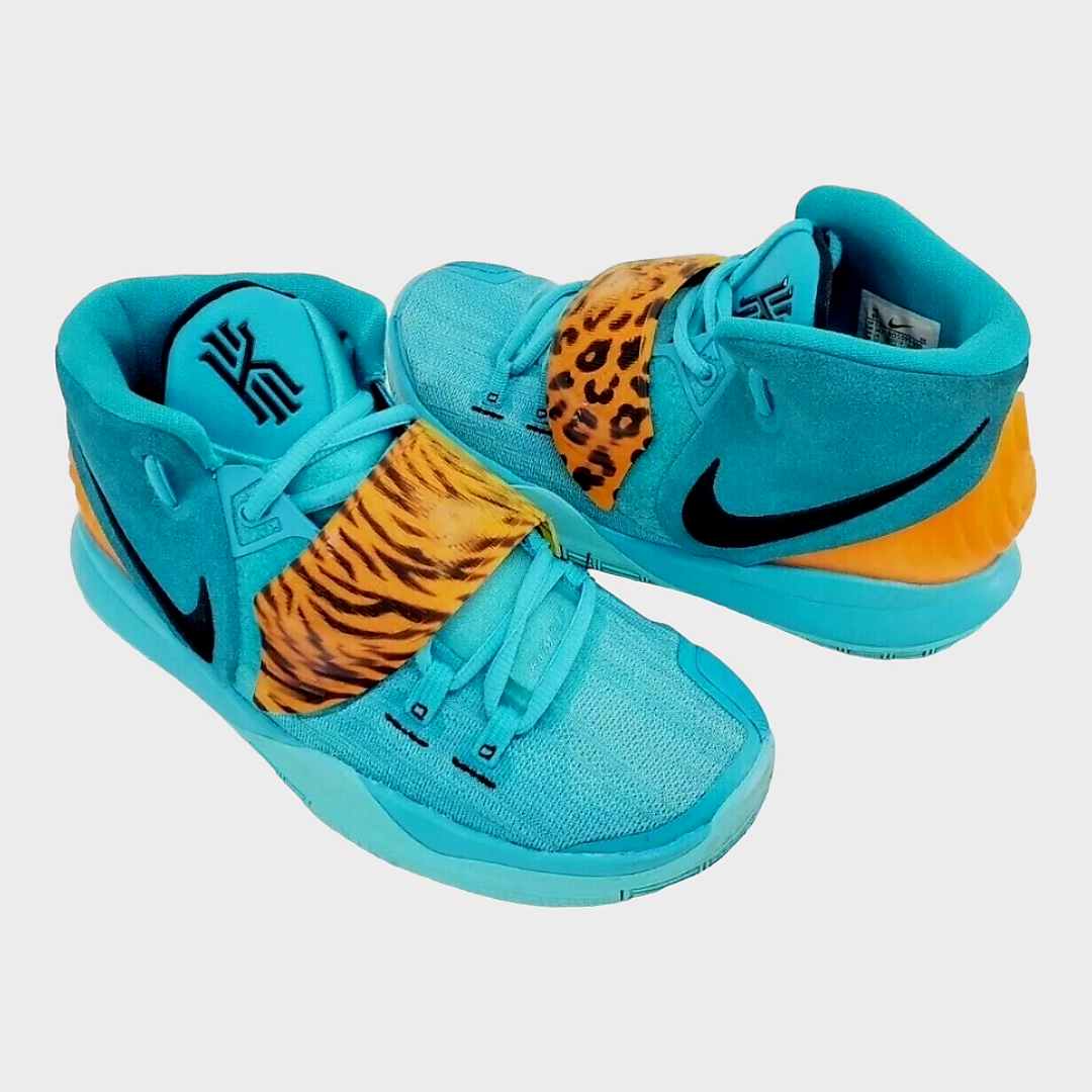 Nike Kyrie 6 Oracle Aqua Basketball Shoes Sneakers (Sz 6Y)