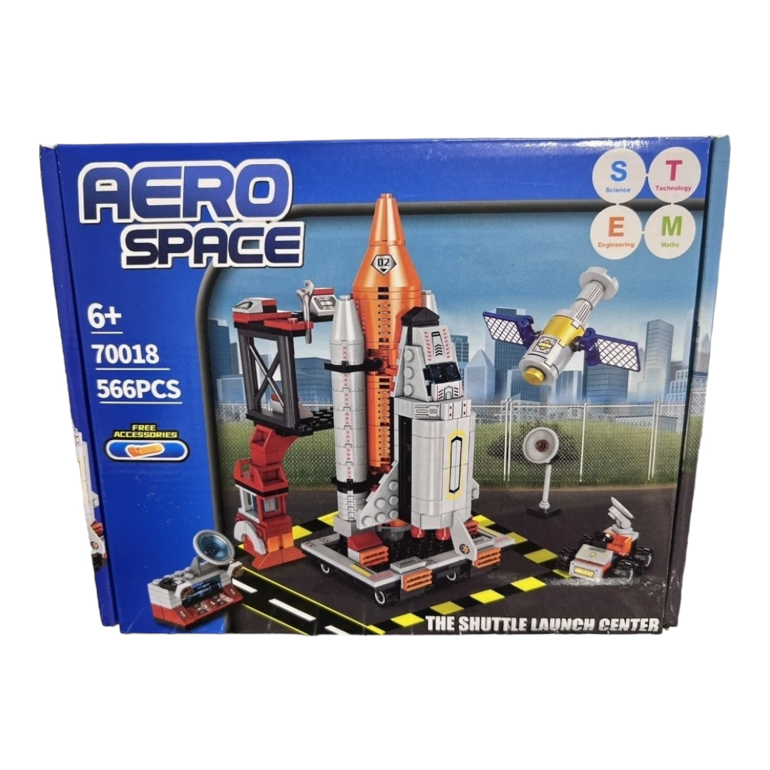 New *STEM Aerospace "The Shuttle Launch Center" Building Set 566 Pcs. (70018)