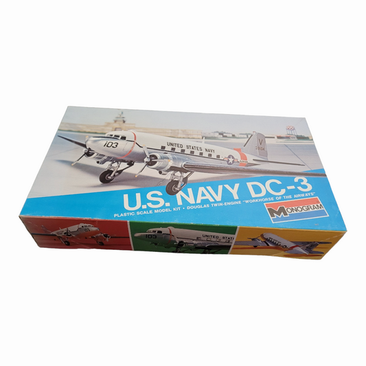 New *U.S. Navy DC-3 'Douglas Twin Engine' Model Plane (Workhorse of the Airways)