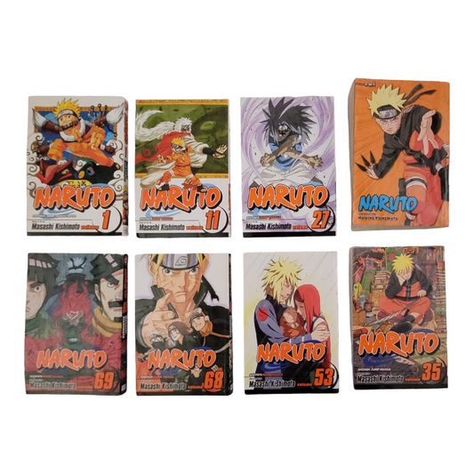“Naruto” Books #1,11,27-30,35,53,68,69 Shonen Jump Manga