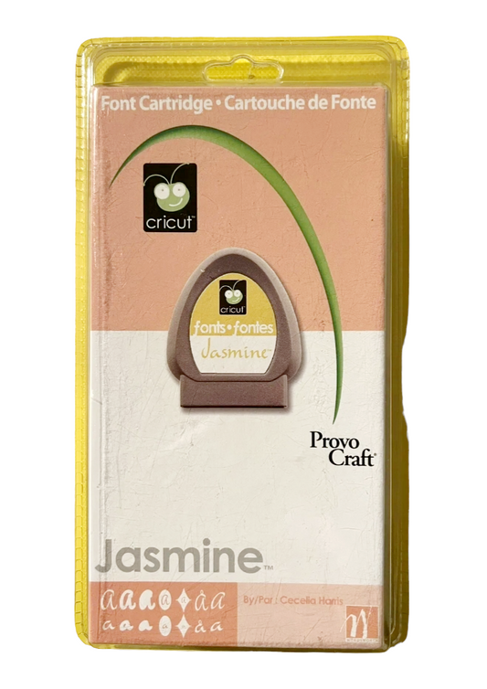 New *Cricut Cartridge "Jasmine" Lots of Fonts (Scrapbook)