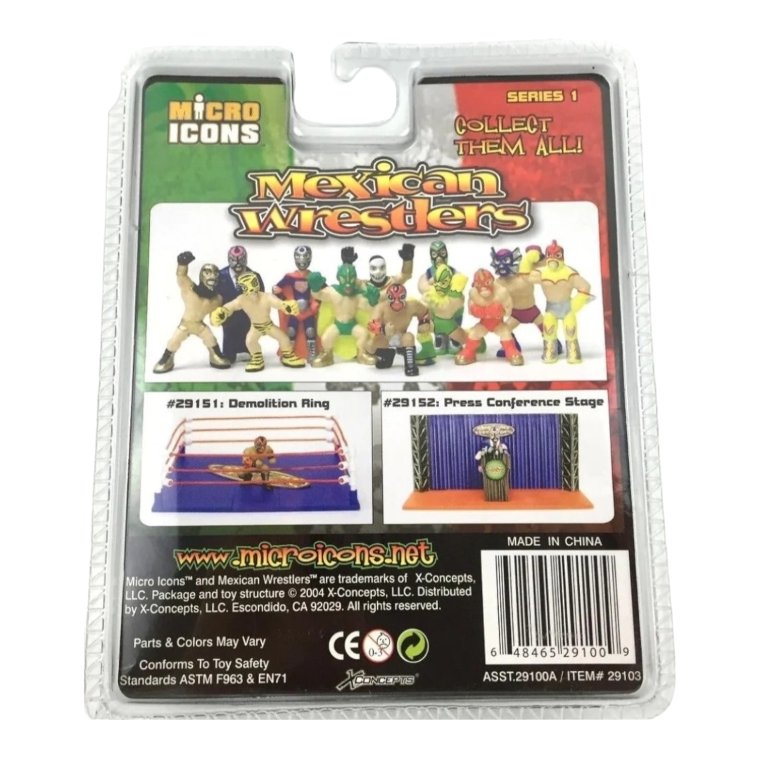 New *Micro Icons Mexican Wrestler Masters Series 1 #9-12 Magnetic Feet 2004