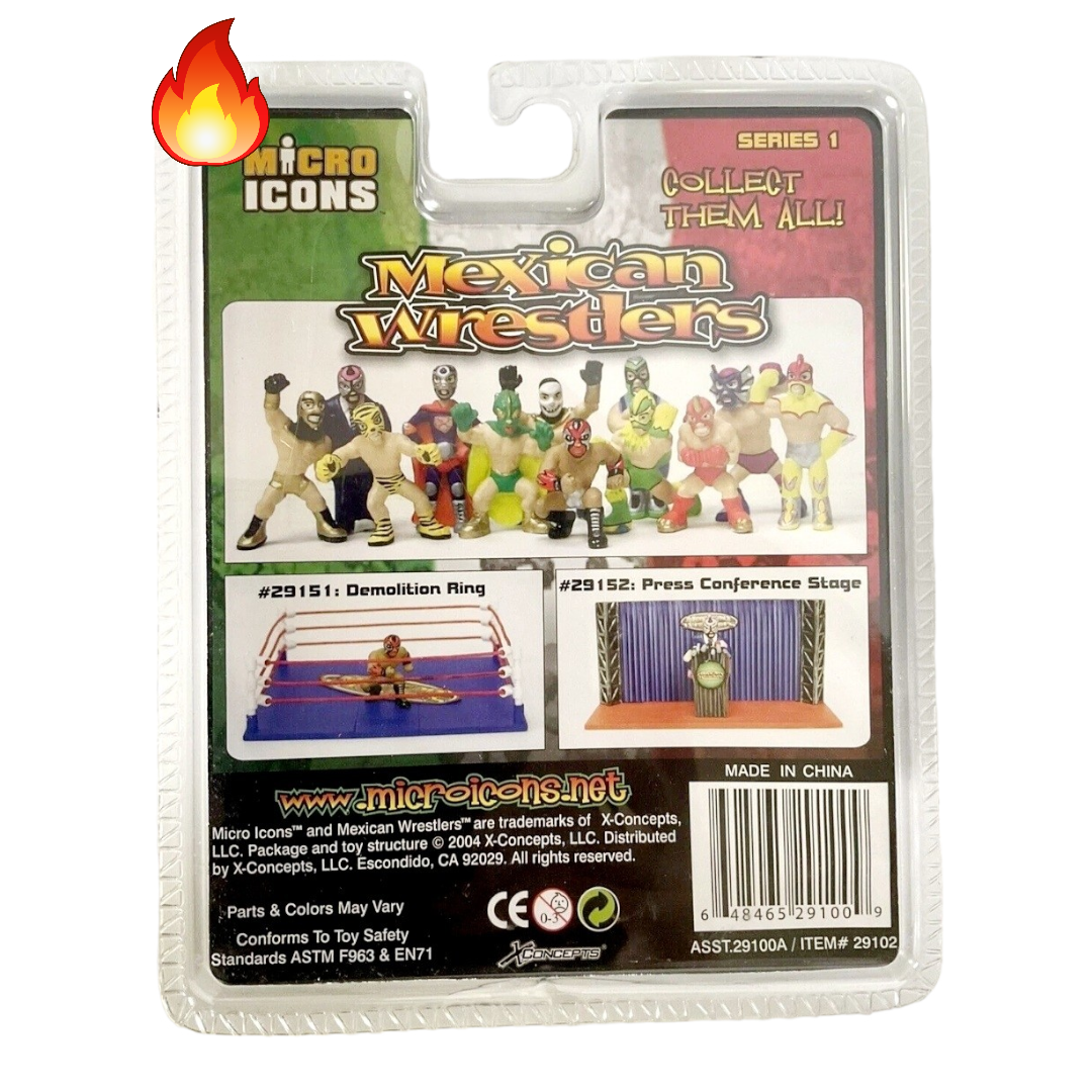 New *Micro Icons Mexican Wrestler Masters Series 1 #5 - 8 Magnetic Feet 2004