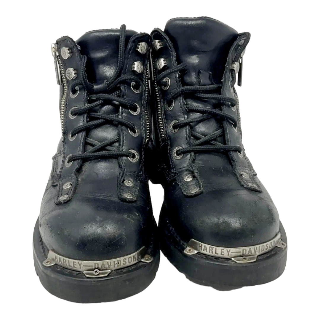 Men's *Black Leather Harley Davidson Havoc Boots, Lace up/Zip (Sz 9.5)