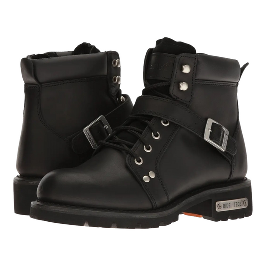 NEW *Ride Tecs Men's 6" Black Leather Oil Resistant Work Boots (size 11.5W)
