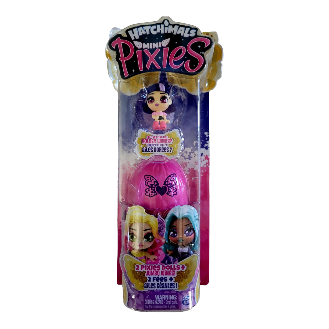 NEW *Collection of (4) Hatchimals & Mini Pixies (2 Pixies Dolls + Jumbo Wings)